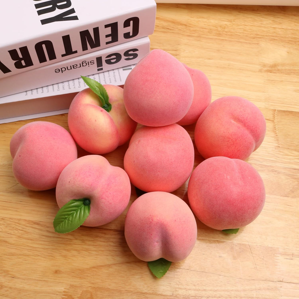 6PCS Simulation Peach Fruit Set Fake Peach