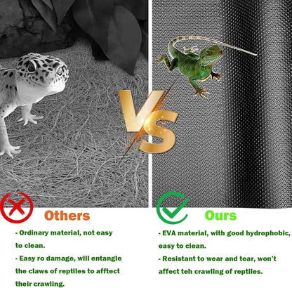Bearded Dragon Tank Accessories Non-Adhesive Reptile Carpet Bedding