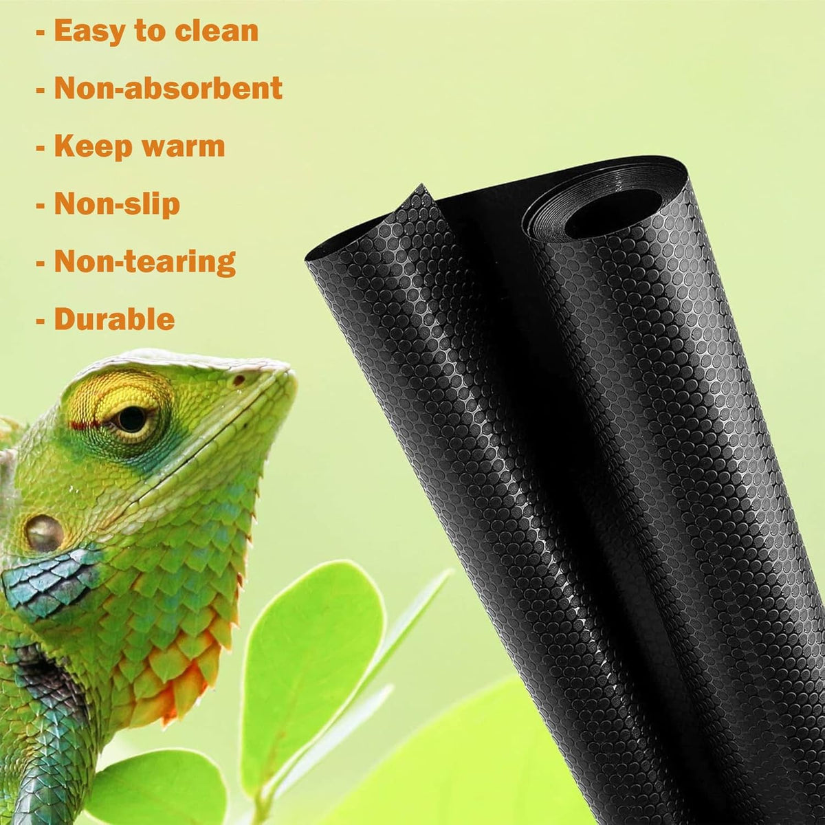 Bearded Dragon Tank Accessories Non-Adhesive Reptile Carpet Bedding