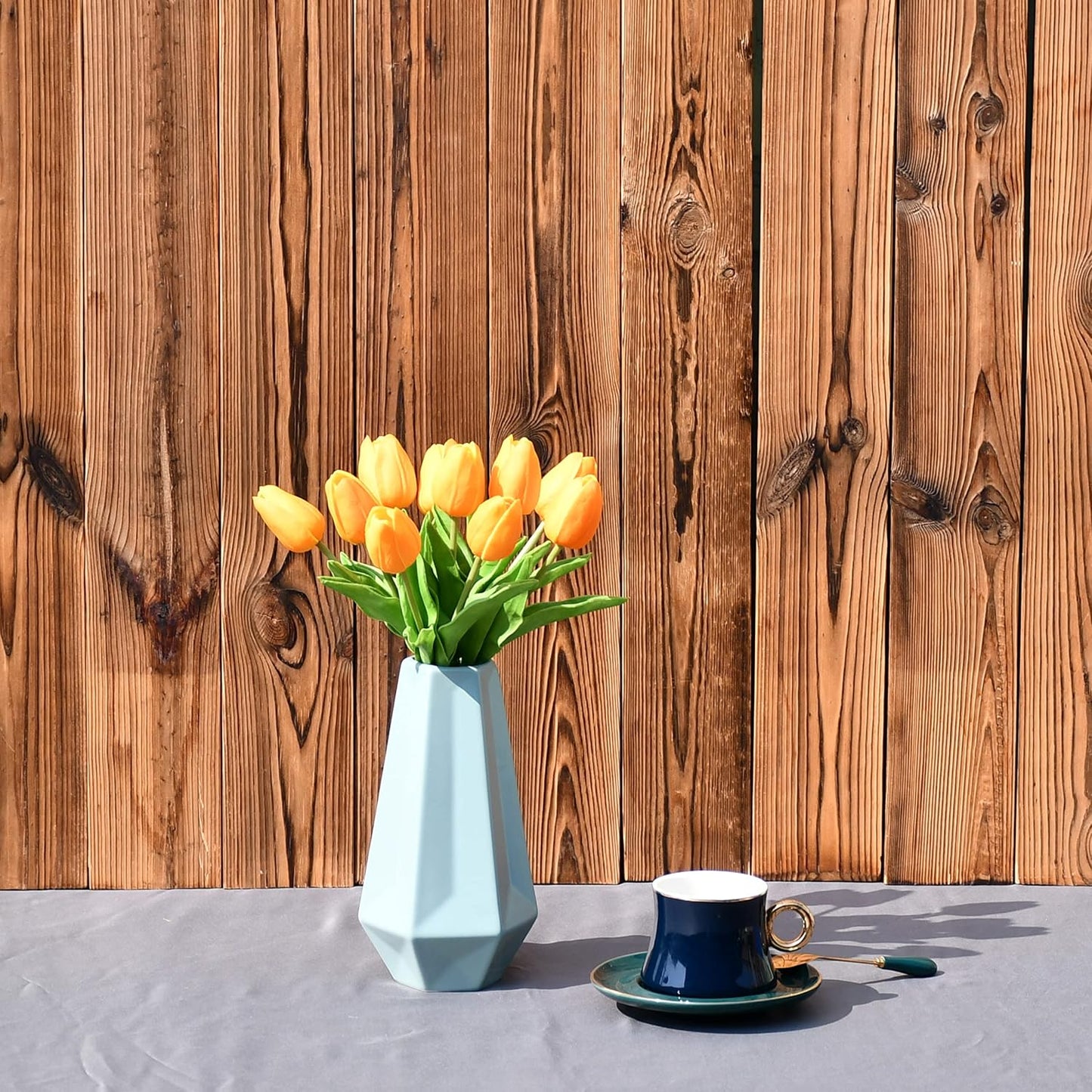 Artificial White Tulips 20 Pcs – 13.5 Inch PU Faux Flowers with Bendable Stems for Home Décor, Wedding Centerpieces, DIY Floral Arrangements, New Year and Valentine's Day