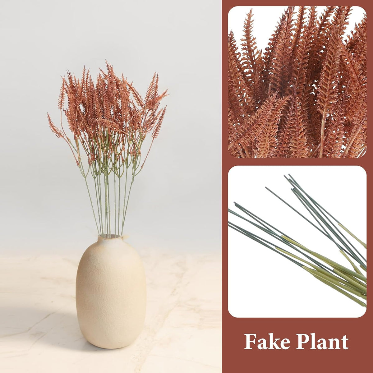 Artificial Bunny Tail Grass Decorative Plastic Adornments