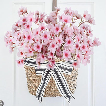 4PCS 15.7" Cherry Blossom Branches Artificial Pink Flowers