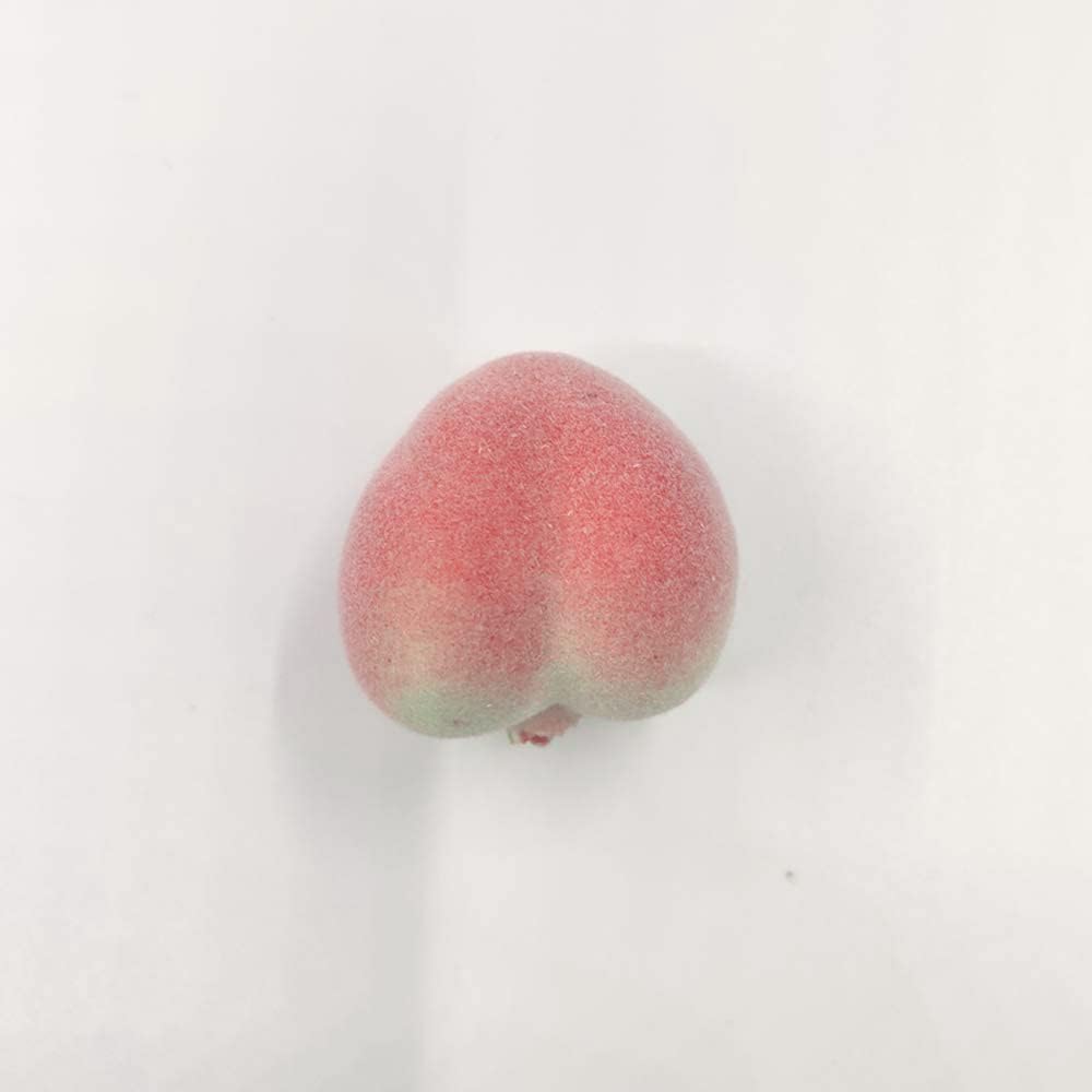 Mini Artificial Peach Fake Peach Fruit Small Simulation Lifelike for Home Cabinet Table Party Decoration Photography Prop 20 Pcs