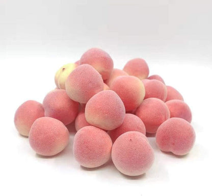 Mini Artificial Peach Fake Peach Fruit Small Simulation Lifelike for Home Cabinet Table Party Decoration Photography Prop 20 Pcs