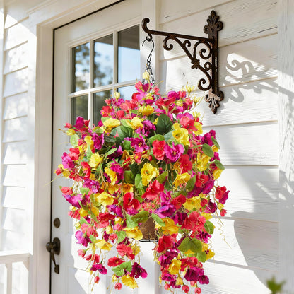 2PCS Fall Artificial Hibiscus Silk Hanging Flowers