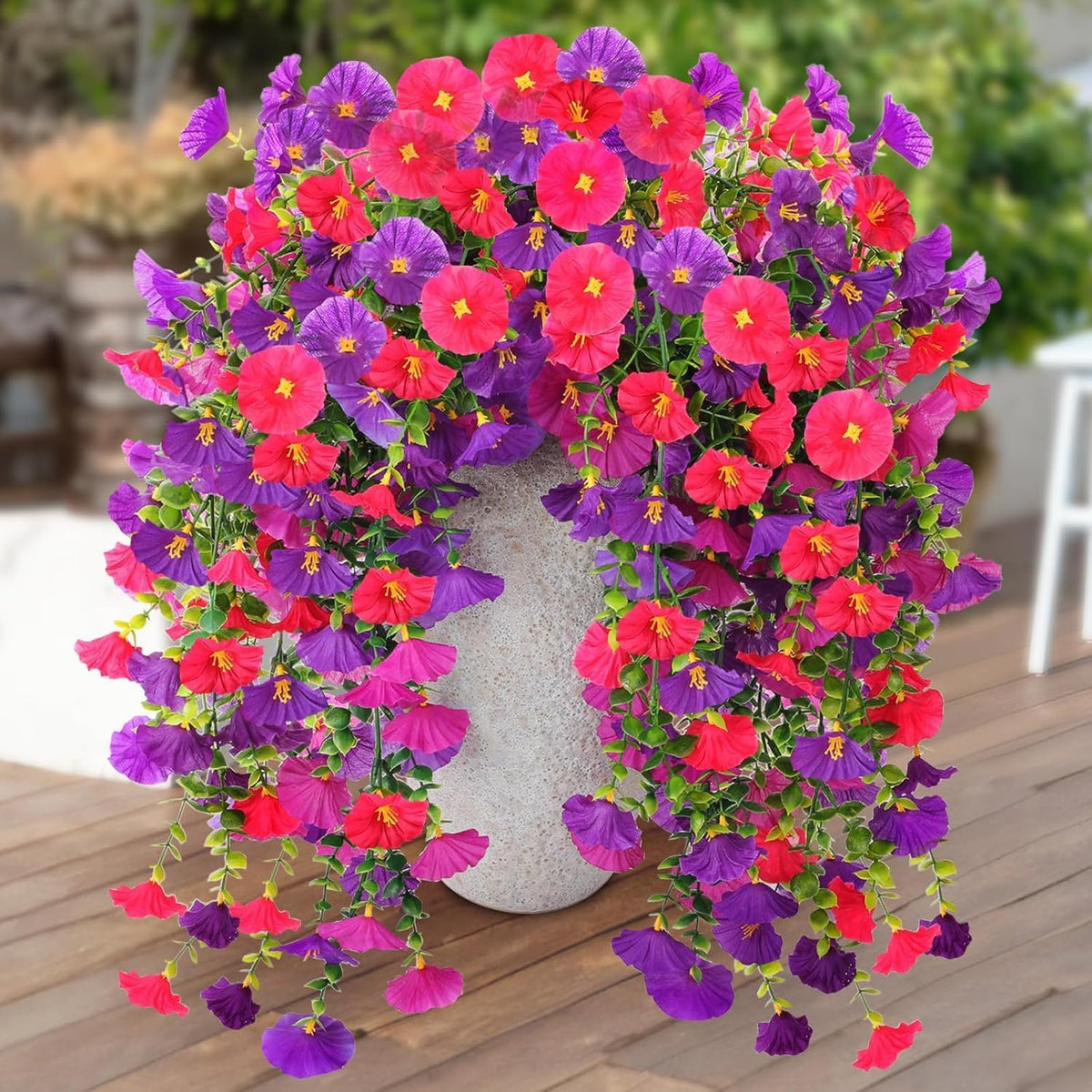 2PCS Fall Artificial Hibiscus Silk Hanging Flowers