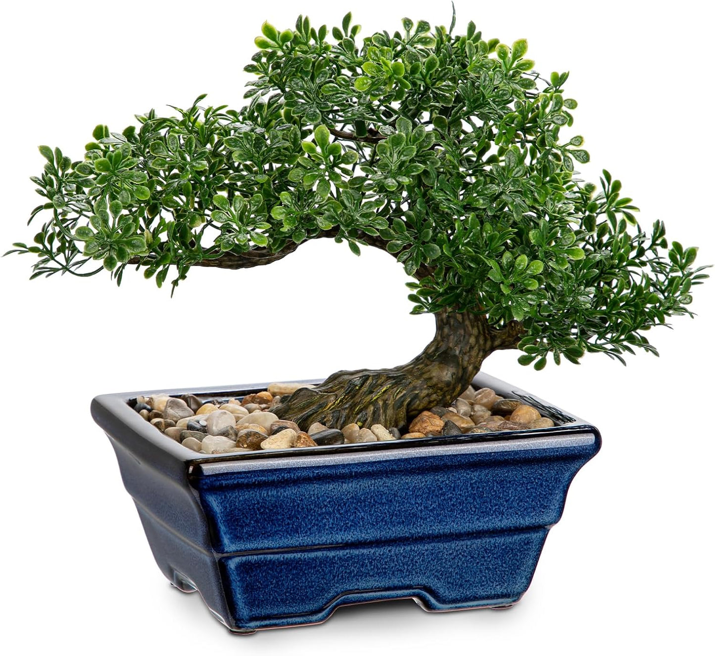 Artificial Bonsai Tree Juniper Faux Plants Indoor Fake Plants Decor with Ceramic Pots for Home Table Office Desk Bathroom Shelf Bedroom Living Room Farmhouse Decorations