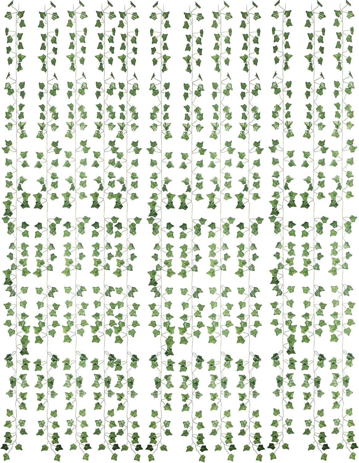 40 Ft Artificial Ivy Silk Vines Fake Hanging Plants High Simulation Garlands Greenery Chain for Home Wedding Wall Party Decoration, Pack of 5