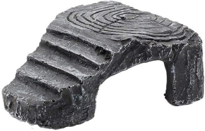 Reptile Basking Rock Tank Ornament Lizard Gecko Turtle Climbing Ladder Platform Toad Rest Hiding Cave Platform