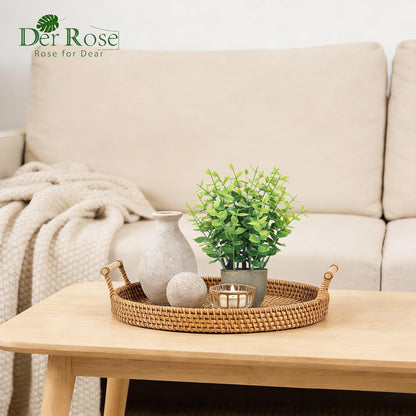 4 Pack Artificial Plants Indoor Fake Plants for Bathroom Decor | Cozy finished look, shelf tray kitchen office desk windowsill farmhouse decor, great gift, dust-resistant