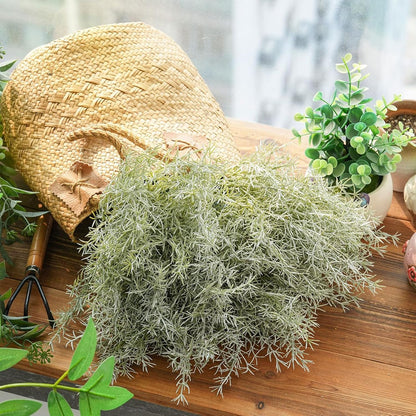 3 Bundles Faux Rosemary Plants Artificial Rosemary Branches Green Fake Plastic Greenery Stems for Home Garden Party Wedding Decoration