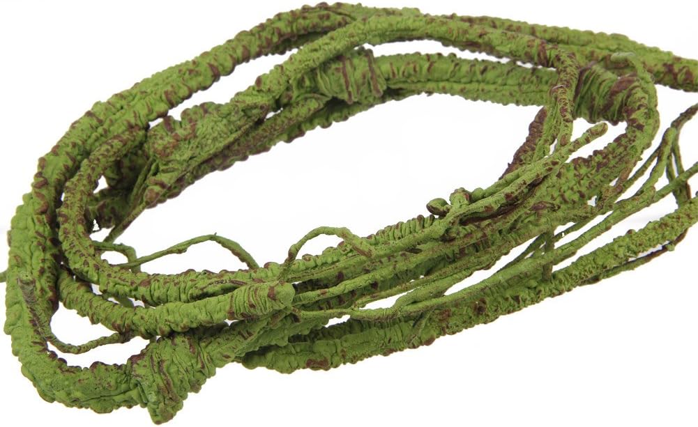 Flexible Realistic Jungle Vines Pet Habitat Decor for Lizard,Frogs, Snakes,Chameleons and More Reptiles, 3.6ft Long