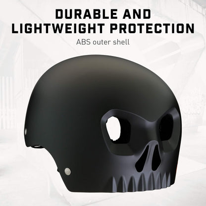 Street Hardshell Skull Bike Helmet, Multi Sport, Multiple Colors