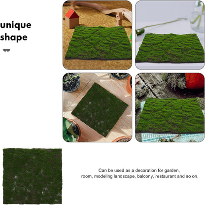 Artificial Moss Mat 30cm Faux Grass Turf for Terrarium Supplies Reptile Habitat Decorative Moss Mat for Crafts and Planters Home Décor