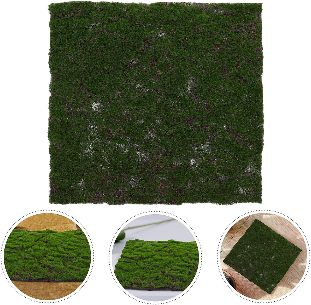Artificial Moss Mat 30cm Faux Grass Turf for Terrarium Supplies Reptile Habitat Decorative Moss Mat for Crafts and Planters Home Décor