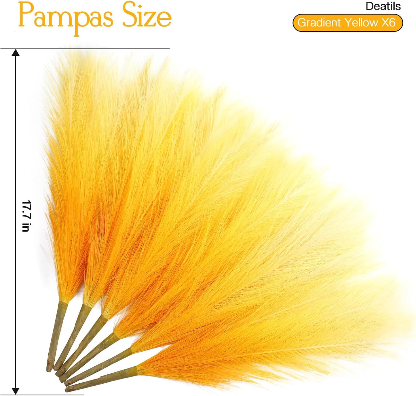 Faux Pampas Grass Decor 17.7 Inch 30pcs, Artificial Pompas Grass Bulk Artificial Dried Flower Small Vase Filler for Boho Home Wedding Decoration (Blue)