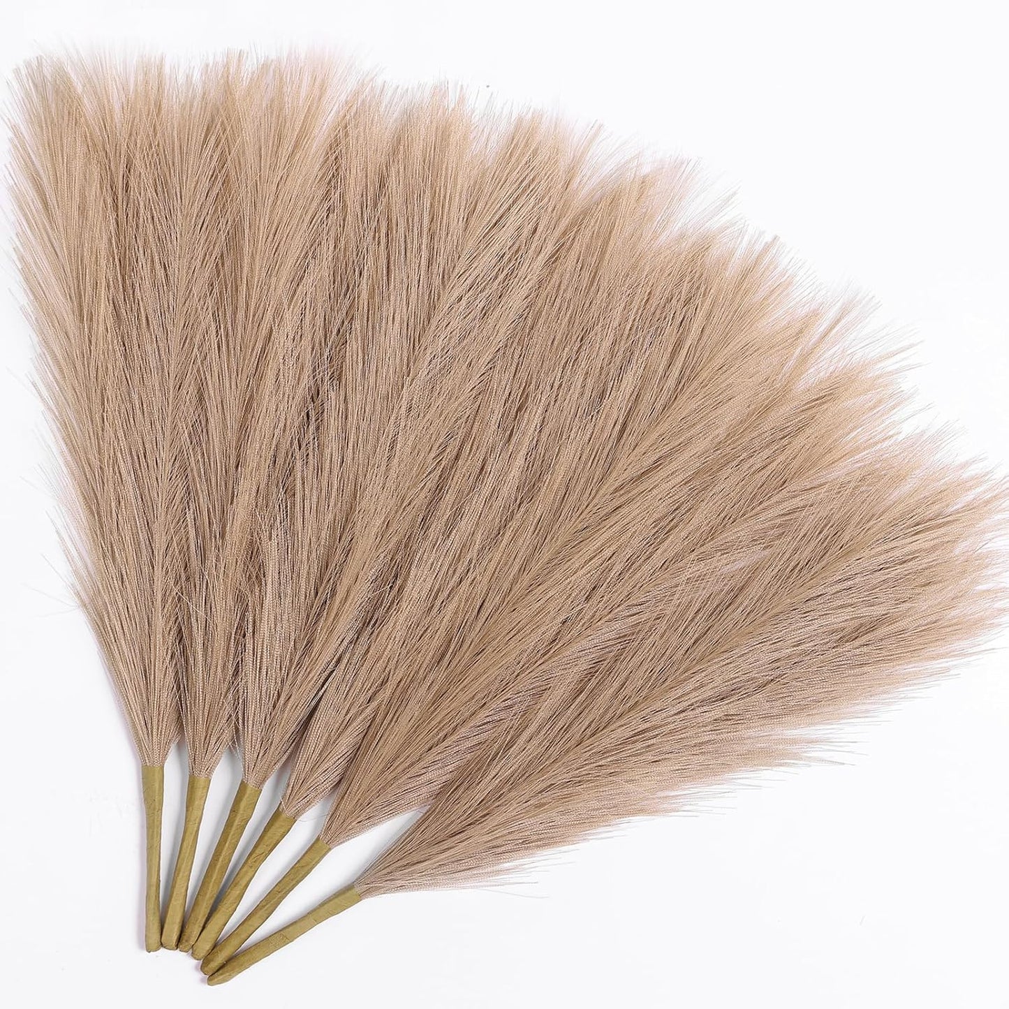 Faux Pampas Grass Decor 17.7 Inch 30pcs, Artificial Pompas Grass Bulk Artificial Dried Flower Small Vase Filler for Boho Home Wedding Decoration (Blue)