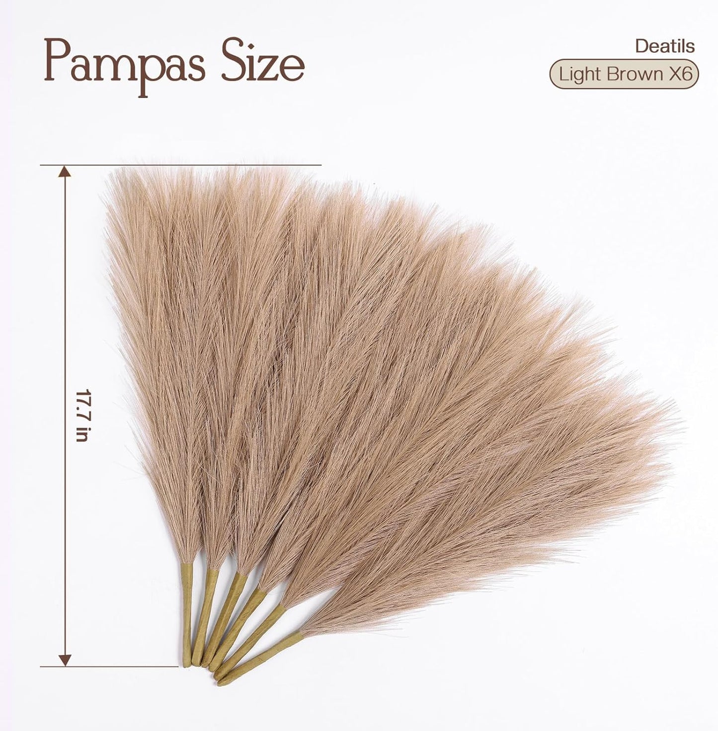 Faux Pampas Grass Decor 17.7 Inch 30pcs, Artificial Pompas Grass Bulk Artificial Dried Flower Small Vase Filler for Boho Home Wedding Decoration (Blue)