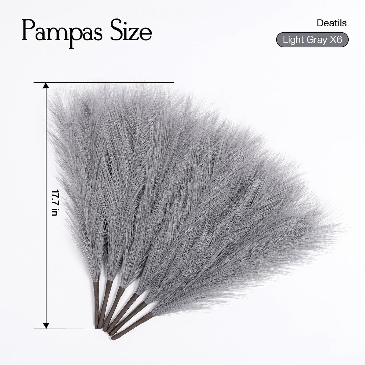 Faux Pampas Grass Decor 17.7 Inch 30pcs, Artificial Pompas Grass Bulk Artificial Dried Flower Small Vase Filler for Boho Home Wedding Decoration (Blue)