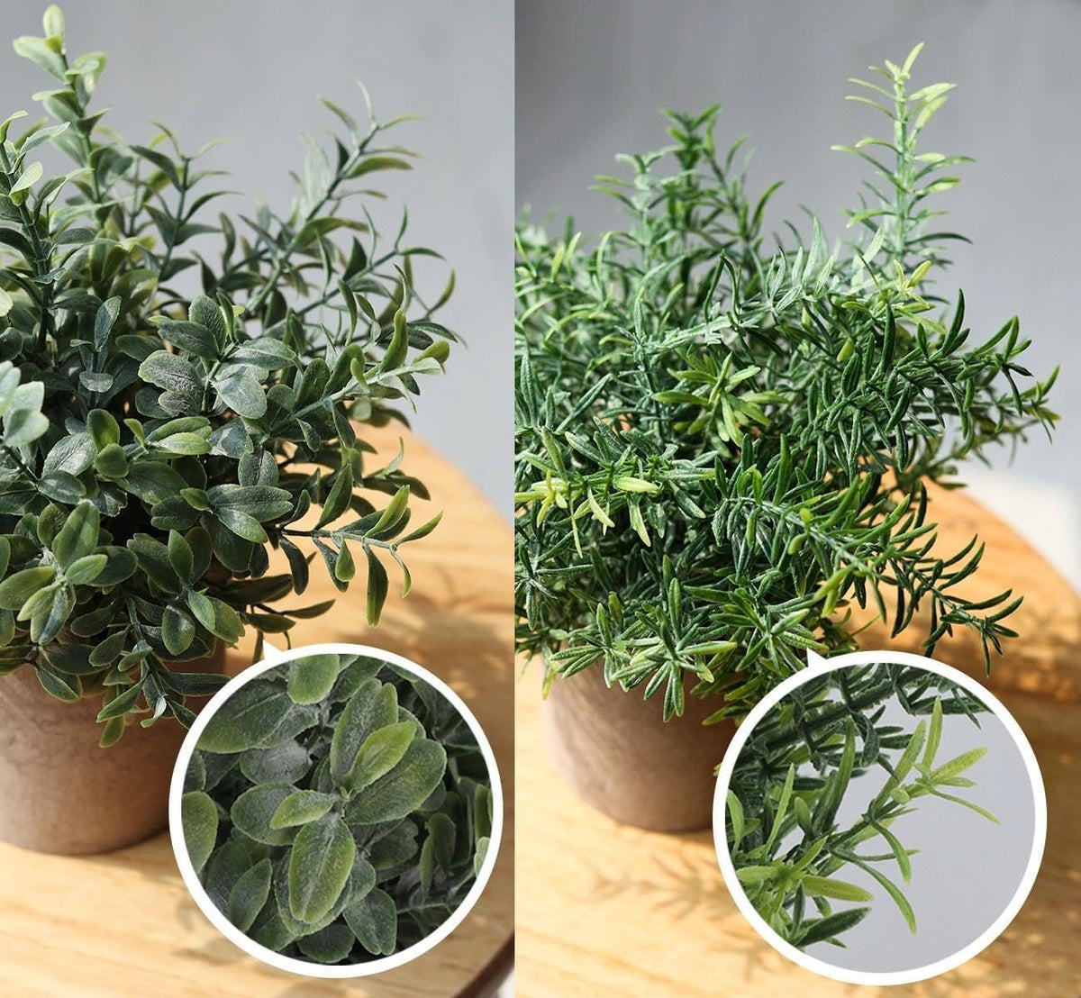 Fake Plants,3PCS Artificial Plants Indoor Eucalyptus Desk Decor