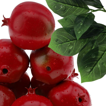 6pcs High Grade Fake Peach Decoration Artificial Realistic Fruit Model for Home Party Holiday Festival Christmas Display