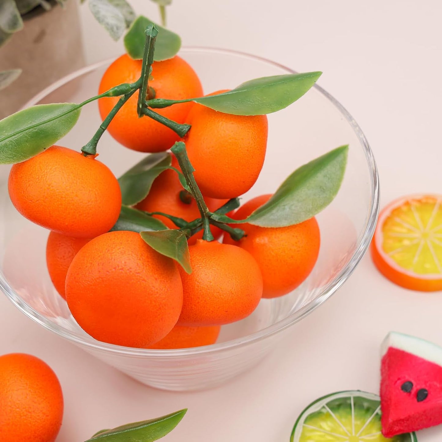 6pcs High Grade Fake Peach Decoration Artificial Realistic Fruit Model for Home Party Holiday Festival Christmas Display