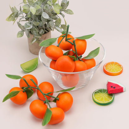 6pcs High Grade Fake Peach Decoration Artificial Realistic Fruit Model for Home Party Holiday Festival Christmas Display