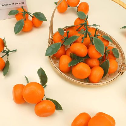6pcs High Grade Fake Peach Decoration Artificial Realistic Fruit Model for Home Party Holiday Festival Christmas Display