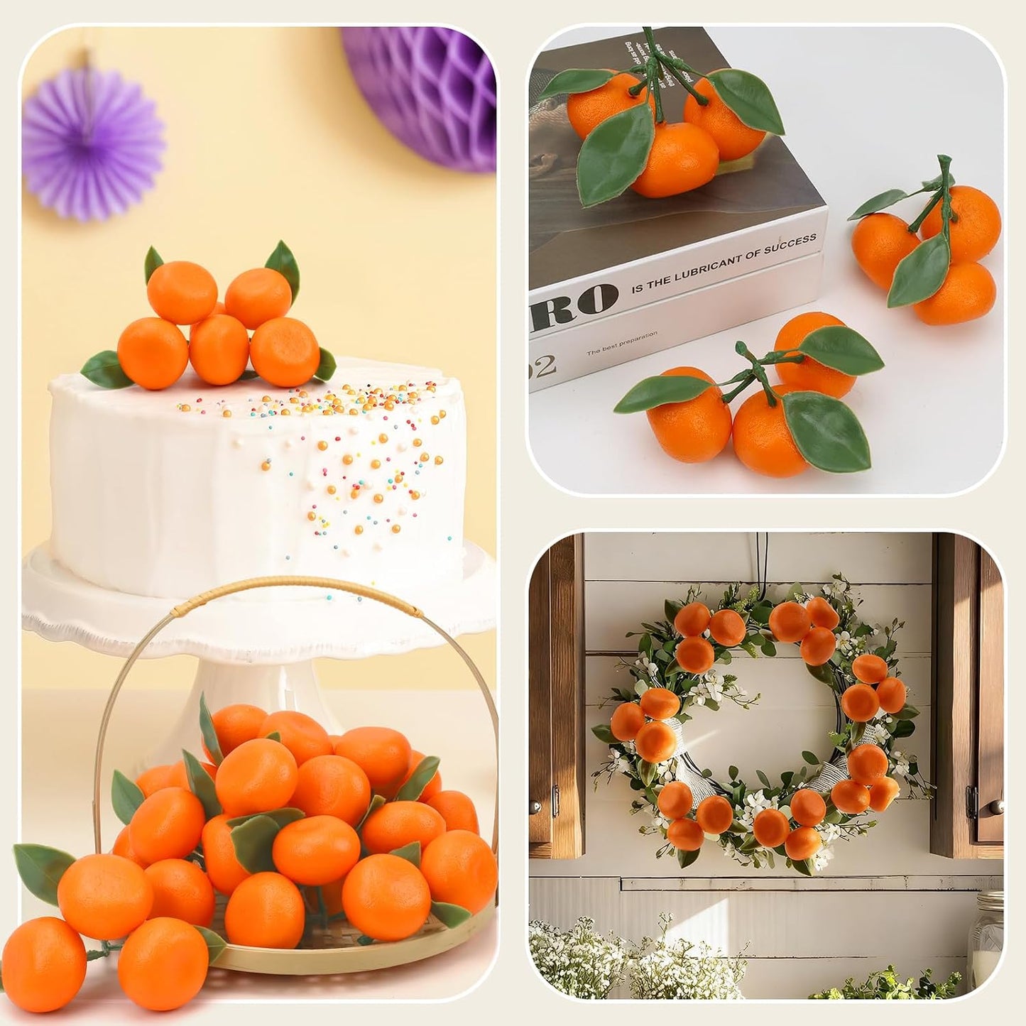 6pcs High Grade Fake Peach Decoration Artificial Realistic Fruit Model for Home Party Holiday Festival Christmas Display