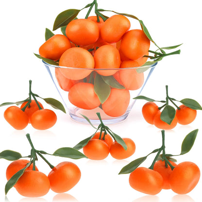 6pcs High Grade Fake Peach Decoration Artificial Realistic Fruit Model for Home Party Holiday Festival Christmas Display