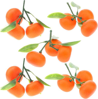 6pcs High Grade Fake Peach Decoration Artificial Realistic Fruit Model for Home Party Holiday Festival Christmas Display