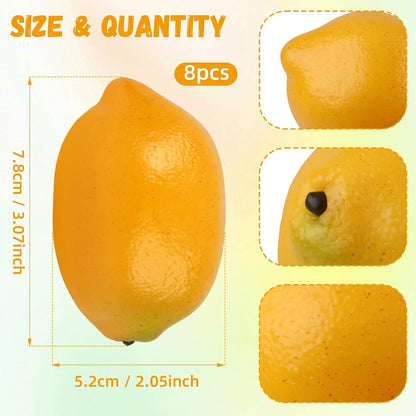 6pcs High Grade Fake Peach Decoration Artificial Realistic Fruit Model for Home Party Holiday Festival Christmas Display