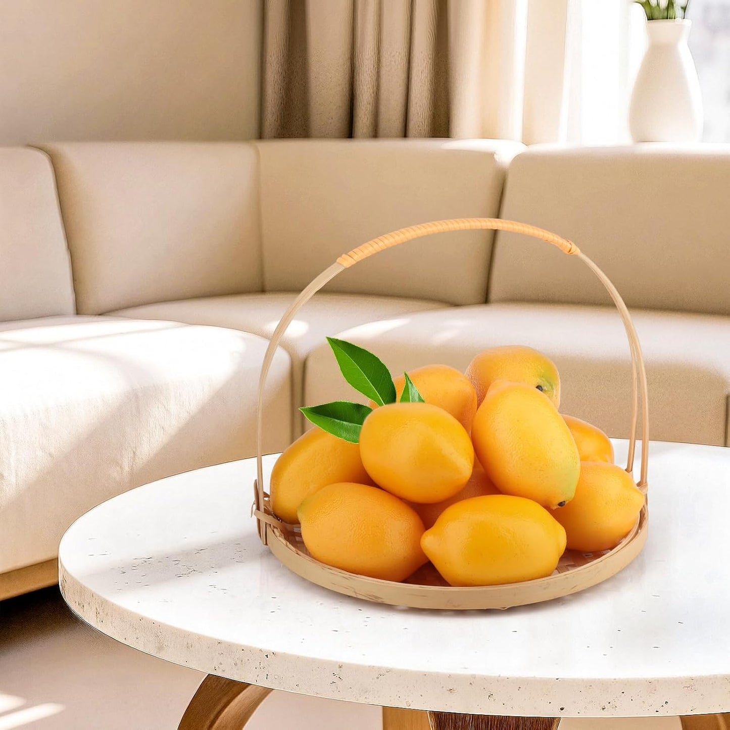 6pcs High Grade Fake Peach Decoration Artificial Realistic Fruit Model for Home Party Holiday Festival Christmas Display