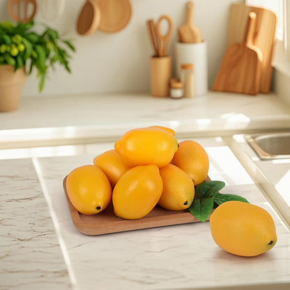 6pcs High Grade Fake Peach Decoration Artificial Realistic Fruit Model for Home Party Holiday Festival Christmas Display