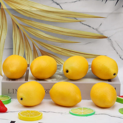 6pcs High Grade Fake Peach Decoration Artificial Realistic Fruit Model for Home Party Holiday Festival Christmas Display