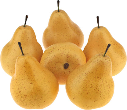 6pcs High Grade Fake Peach Decoration Artificial Realistic Fruit Model for Home Party Holiday Festival Christmas Display