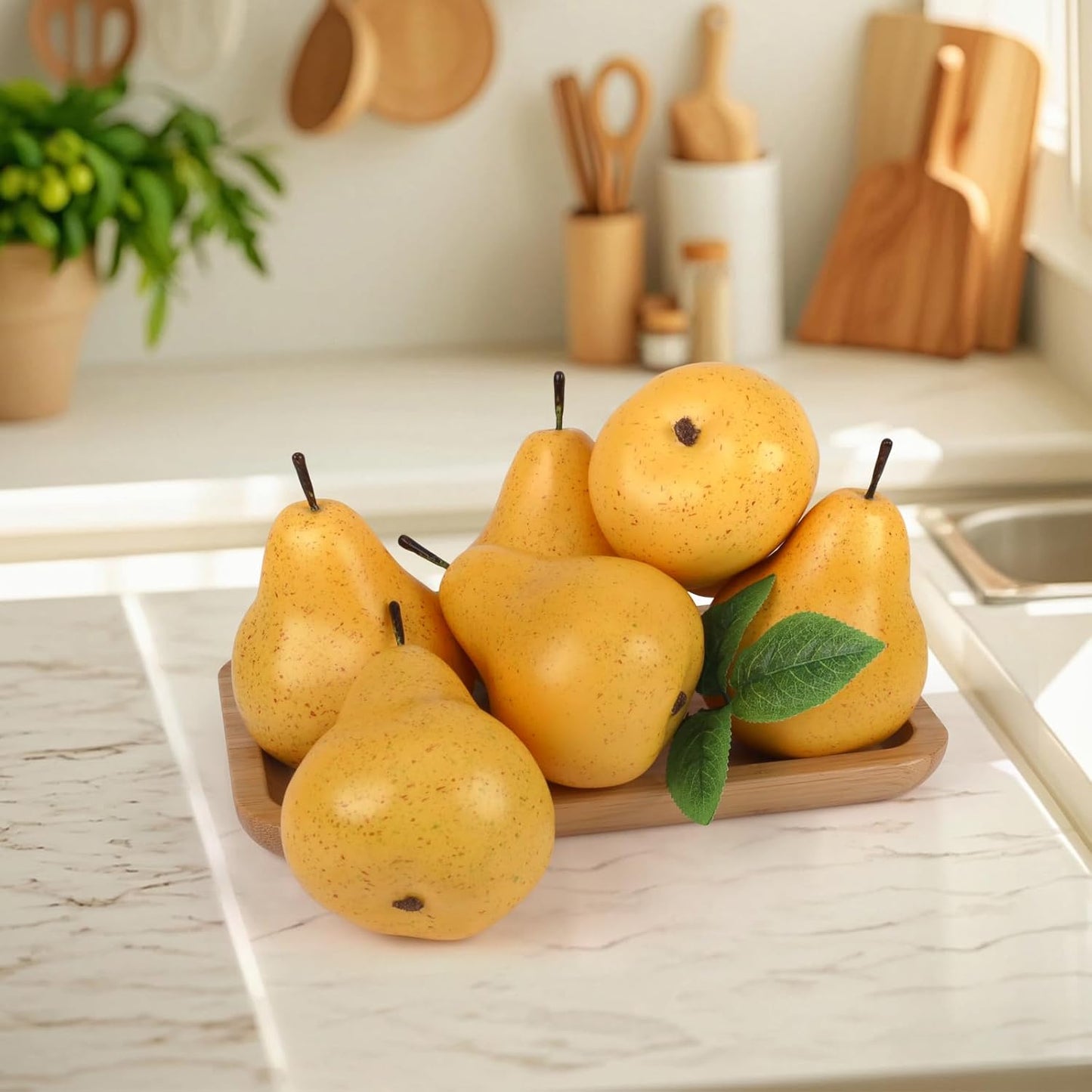 6pcs High Grade Fake Peach Decoration Artificial Realistic Fruit Model for Home Party Holiday Festival Christmas Display