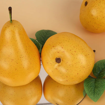 6pcs High Grade Fake Peach Decoration Artificial Realistic Fruit Model for Home Party Holiday Festival Christmas Display