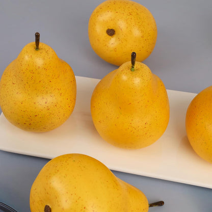 6pcs High Grade Fake Peach Decoration Artificial Realistic Fruit Model for Home Party Holiday Festival Christmas Display