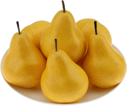 6pcs High Grade Fake Peach Decoration Artificial Realistic Fruit Model for Home Party Holiday Festival Christmas Display