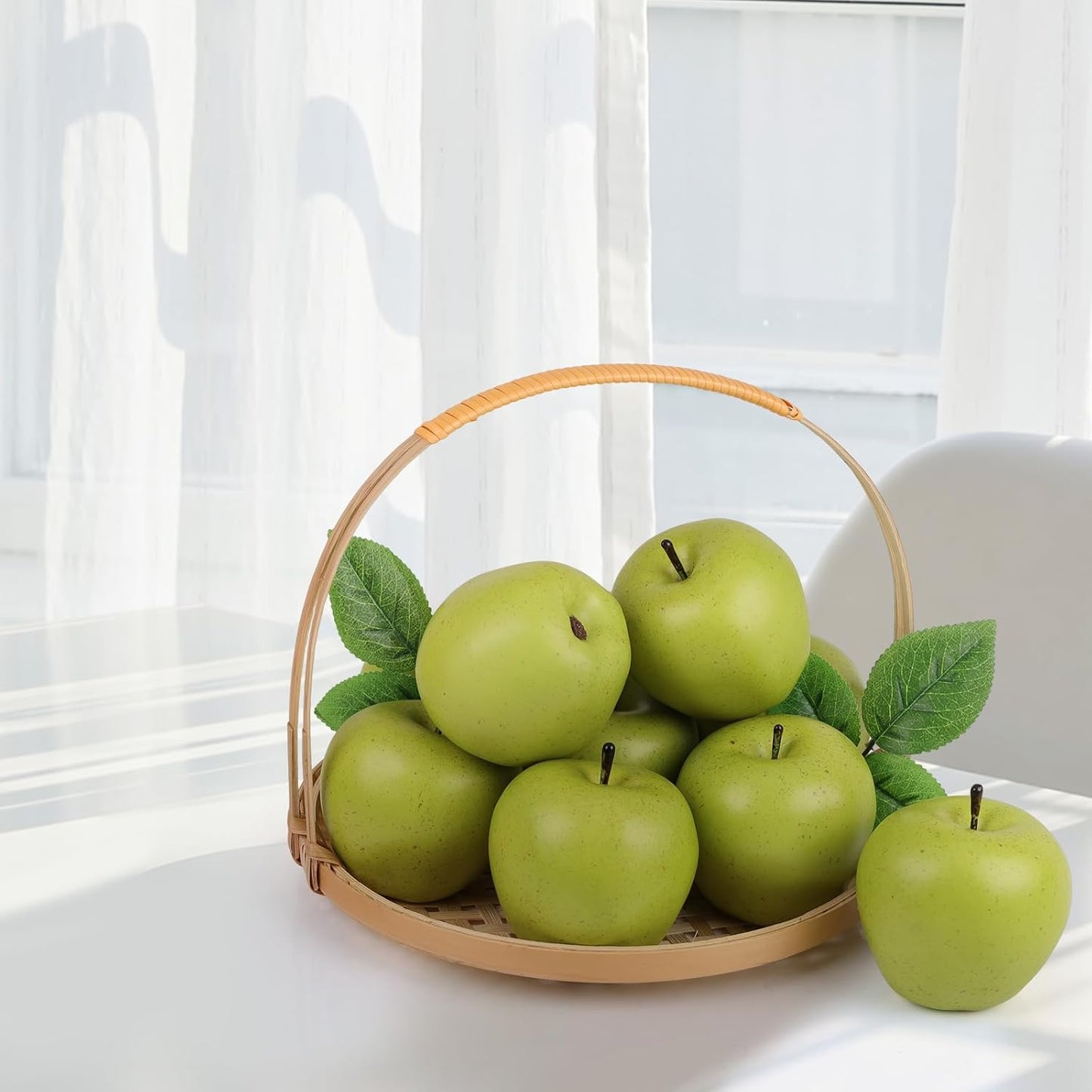 6pcs High Grade Fake Peach Decoration Artificial Realistic Fruit Model for Home Party Holiday Festival Christmas Display