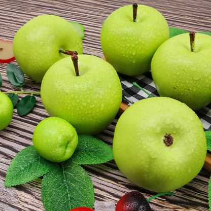 6pcs High Grade Fake Peach Decoration Artificial Realistic Fruit Model for Home Party Holiday Festival Christmas Display