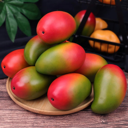 6pcs High Grade Fake Peach Decoration Artificial Realistic Fruit Model for Home Party Holiday Festival Christmas Display