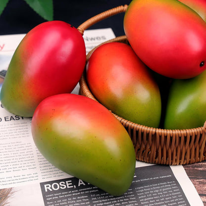 6pcs High Grade Fake Peach Decoration Artificial Realistic Fruit Model for Home Party Holiday Festival Christmas Display