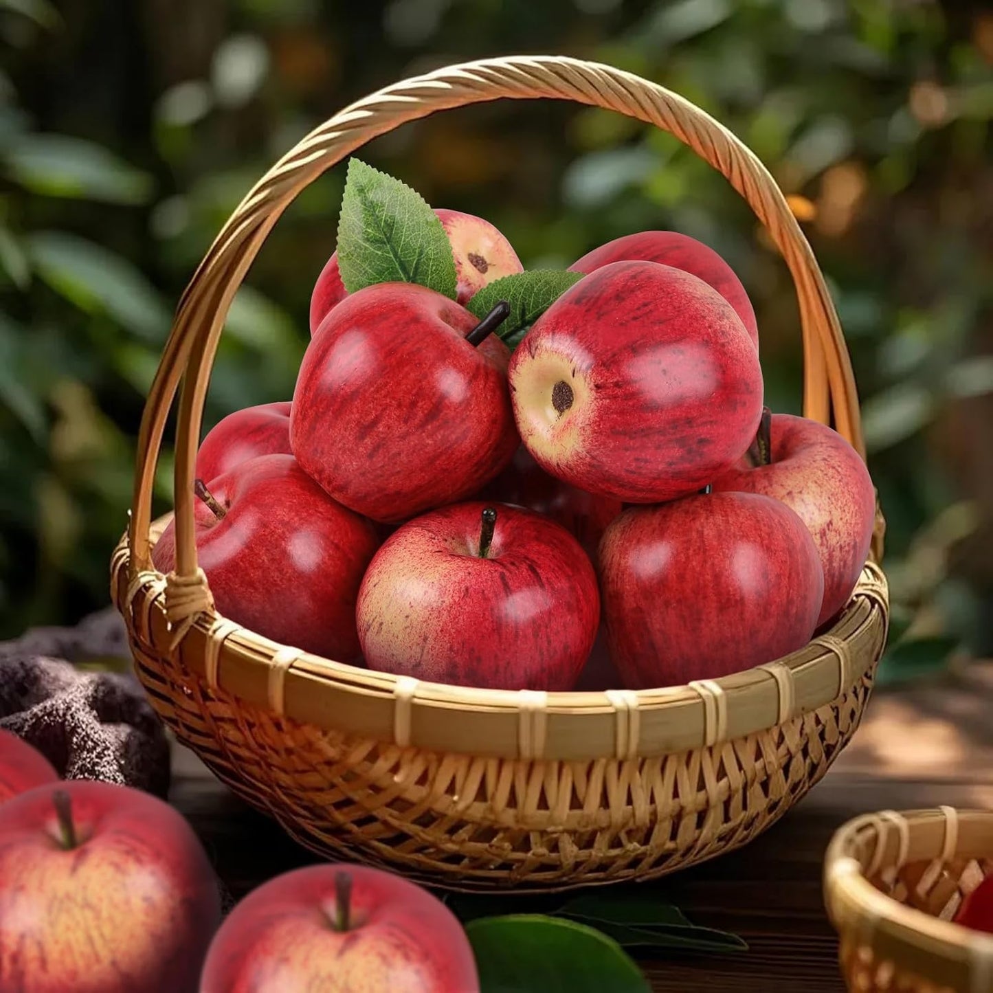 6pcs High Grade Fake Peach Decoration Artificial Realistic Fruit Model for Home Party Holiday Festival Christmas Display