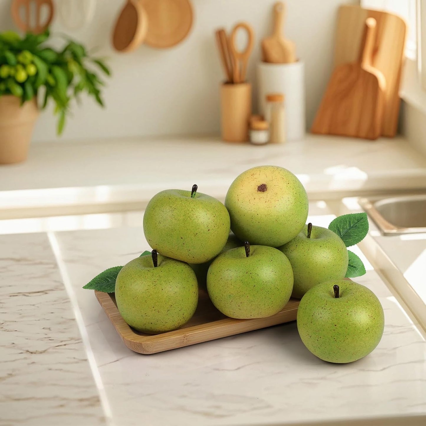 6pcs High Grade Fake Peach Decoration Artificial Realistic Fruit Model for Home Party Holiday Festival Christmas Display