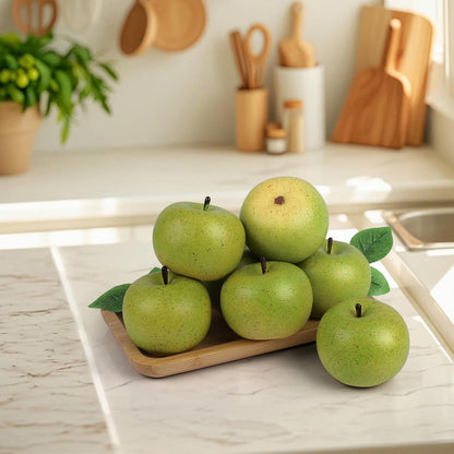 6pcs High Grade Fake Peach Decoration Artificial Realistic Fruit Model for Home Party Holiday Festival Christmas Display