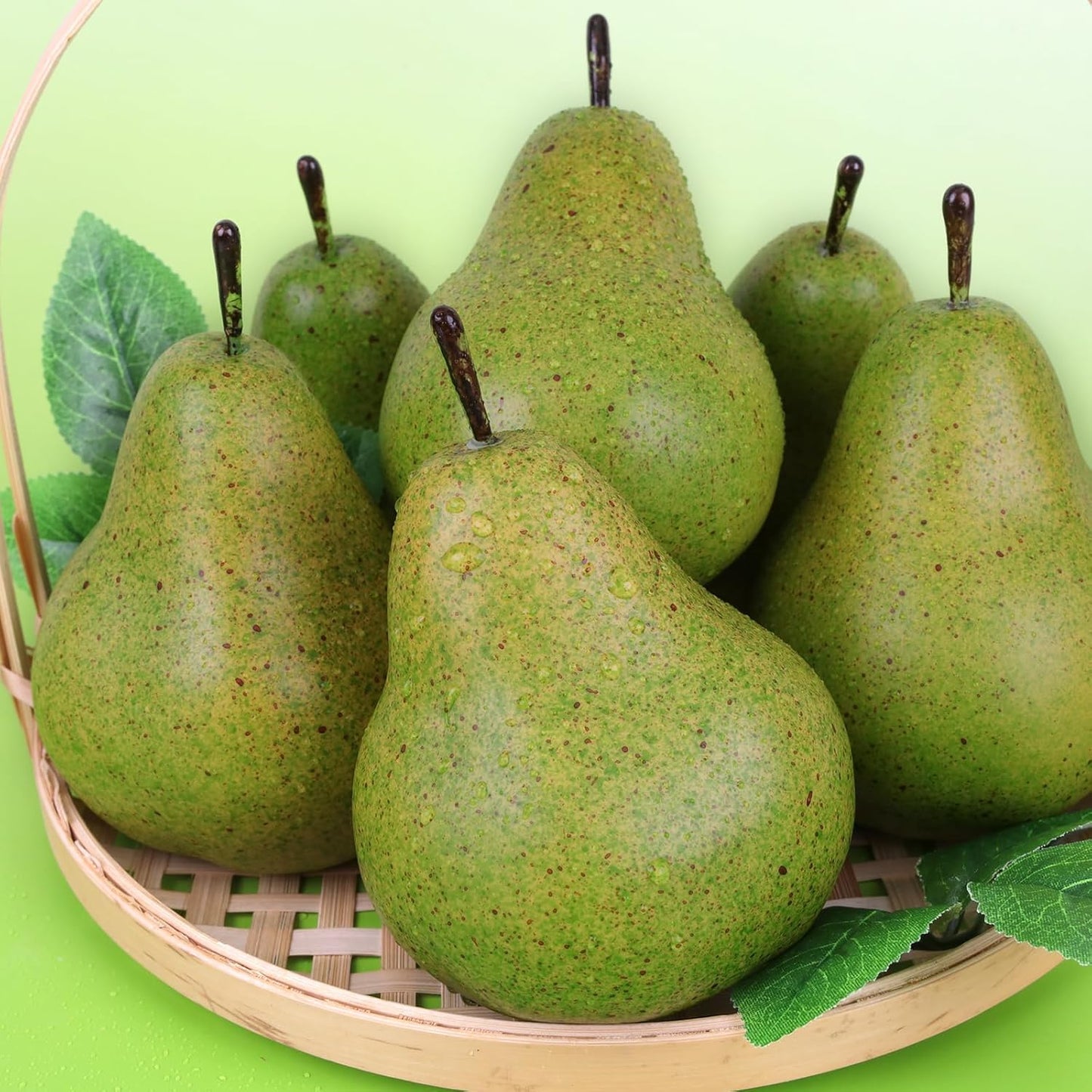 6pcs High Grade Fake Peach Decoration Artificial Realistic Fruit Model for Home Party Holiday Festival Christmas Display