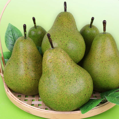 6pcs High Grade Fake Peach Decoration Artificial Realistic Fruit Model for Home Party Holiday Festival Christmas Display