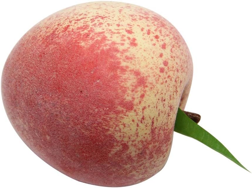 12pcs Artificial Peach Simulation Fruit for Home Kitchen Table Cabinet Party Décor Photography Props Food